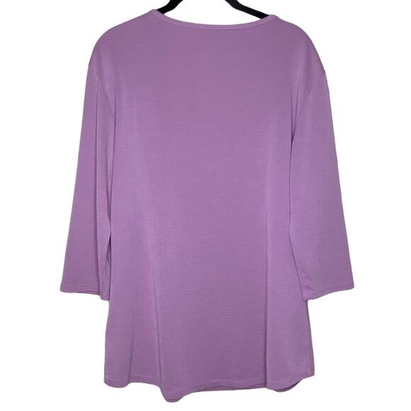 Segments Long Sleeve Ribbed T-Shirt In Purple Women's Size Large - Picture 4 of 8